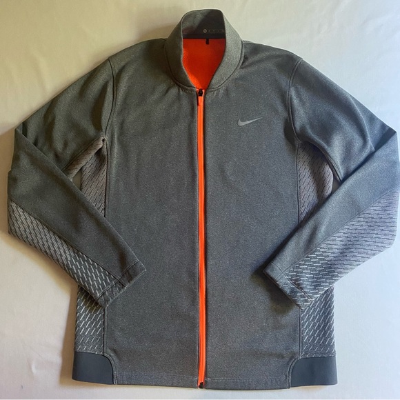 Nike Tiger Woods TW Hypervis Jacket Mens Medium Full Zip Fleece Lined - Picture 1 of 13